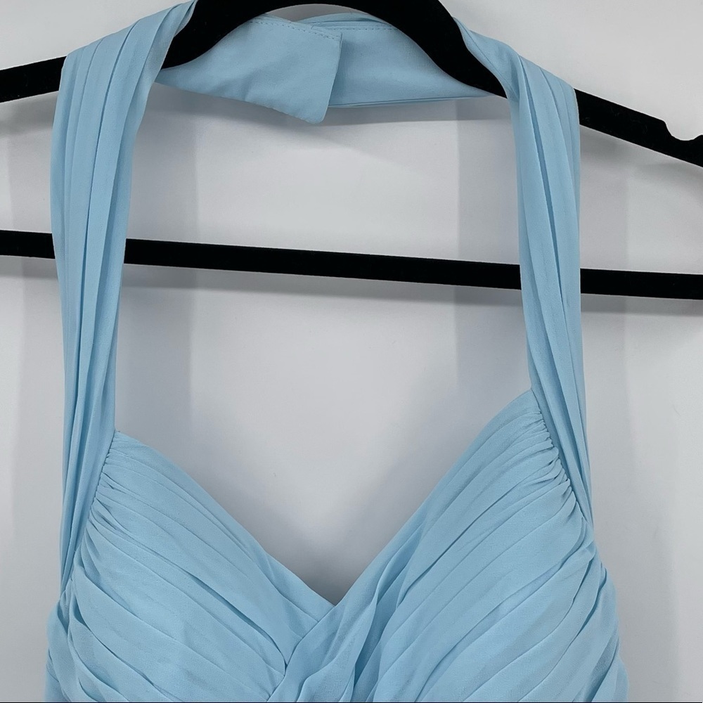 NEW! Bill Levkoff Capri Blue Formal Dress - Picture 4 of 12